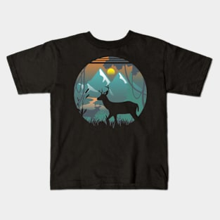 deer life Kids T-Shirt